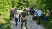 Strokovna ekskurzija o ukrepih Natura 2000 za predstavnike večjih lastnikov gozdov po Kočevskem