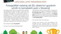 Fotografski natečaj ob 50-letnici gozdnih učnih poti