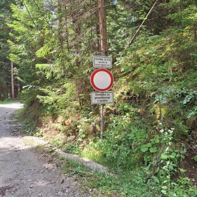 Ustrezna označitev gozdne ceste