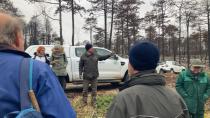 Prostovoljci iz Šolskega centra Nova Gorica nadaljevali z umetno obnovo gozda na požarišču