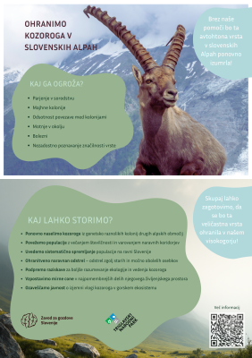 Letak Ohranimo kozoroga v slovenskih Alpah