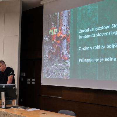 Posvet LEXSILVAE, vodja Sektorja za ukrepe v gozdovih na ZGS Jože Mori