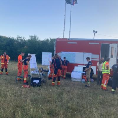 Sodelovanje ekipe Območne enote ZGS Sežana z gasilci in drugimi službami