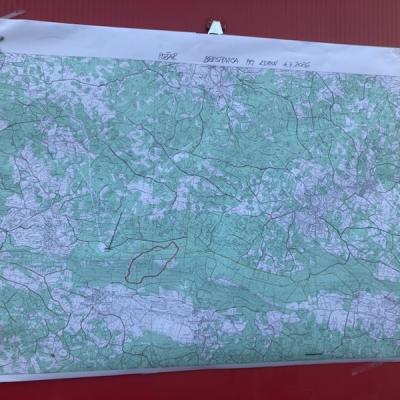 Sodelovanje ekipe Območne enote ZGS Sežana z gasilci in drugimi službami