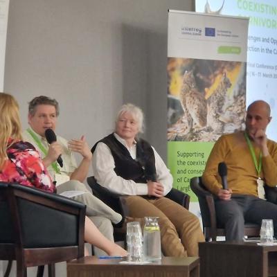 Sodelovanje v panelni diskusiji: Monika Tavčar, moderatorka; govorci Hubert Potočnik, Anja Molinari-Jobin, Rok Černe